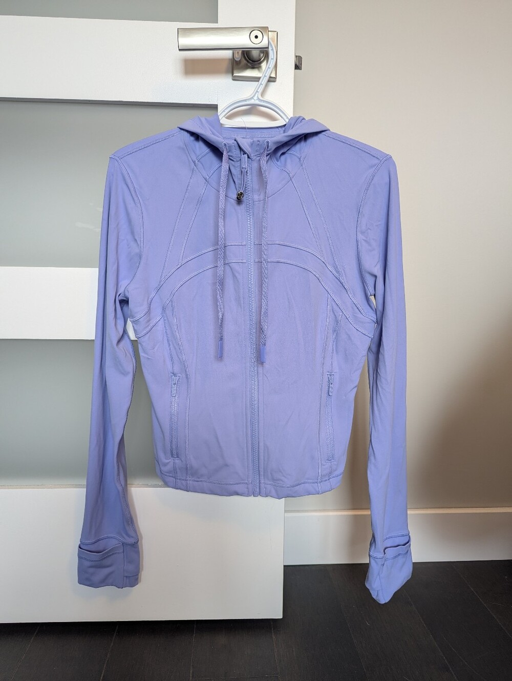 Dusty Lilac Hooded Define Cropped Jacket Nulu - Lululemon